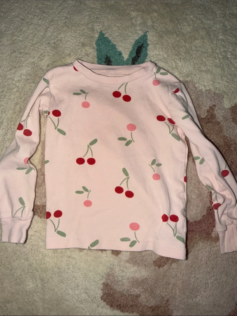 Carter's Pink Cherry Print Pajama Set